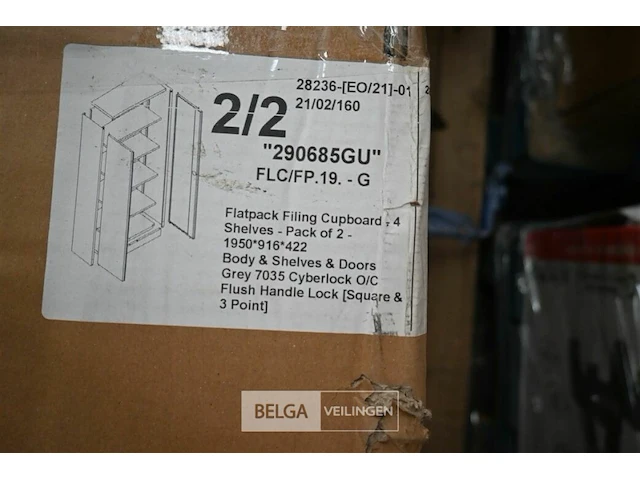 Pallet dossierkasten - afbeelding 1 van  2