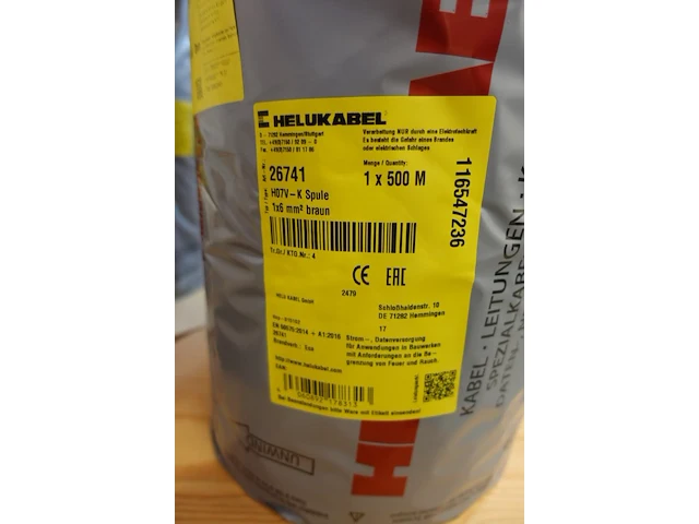 Pallet elektrische kabels helukabel - afbeelding 2 van  2