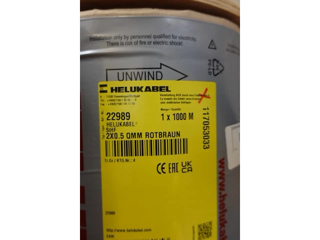 Pallet elektrische kabels - afbeelding 3 van  6