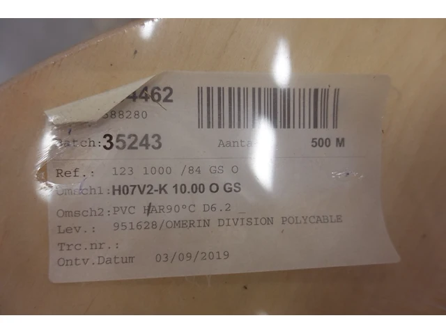 Pallet elektrische kabels - afbeelding 3 van  5