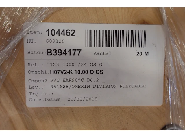 Pallet elektrische kabels - afbeelding 4 van  5