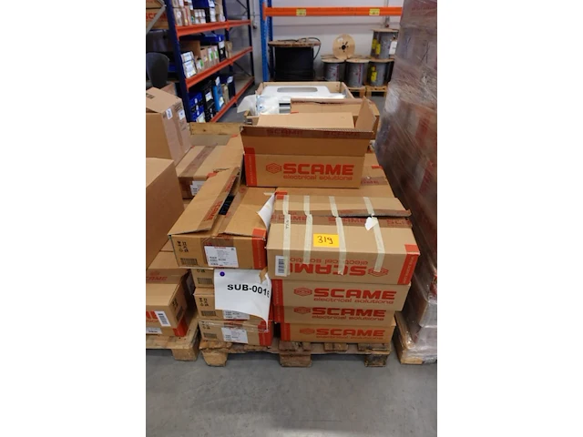 Pallet gemonteerde onderdelen scame - afbeelding 1 van  3