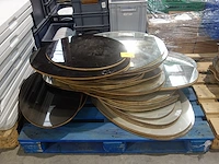 Pallet glazen plateaus/schalen - afbeelding 1 van  2