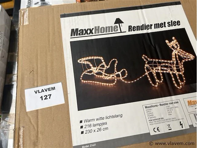 Pallet, inh. kerstverlichting, grill - afbeelding 1 van  4