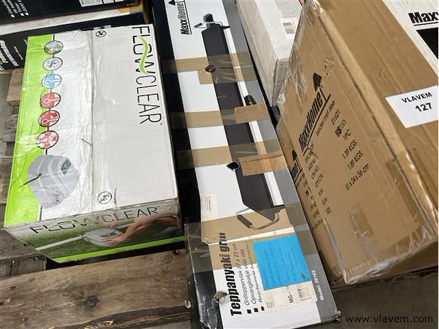 Pallet, inh. kerstverlichting, grill - afbeelding 3 van  4