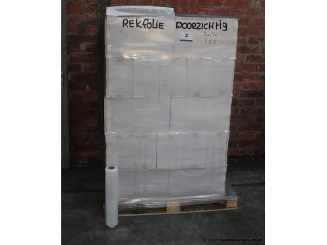 Pallet inhoudend 270 rollen wikkelfolie - afbeelding 1 van  2