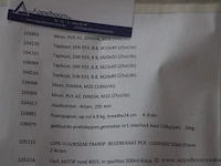 Pallet inhoudend diverse wo. tapbouten, poetspapier, verf - afbeelding 2 van  4