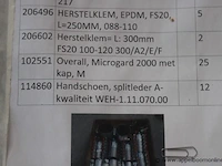Pallet inhoudend wo. reparatiekoppeling, herstelklemmen, enz - afbeelding 4 van  4