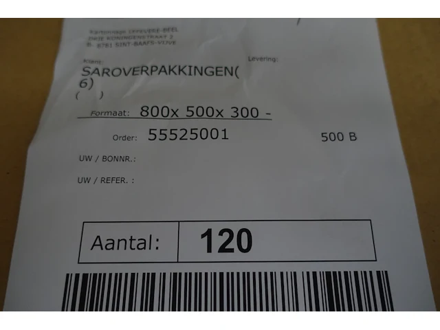 Pallet kartonverpakking - afbeelding 3 van  3