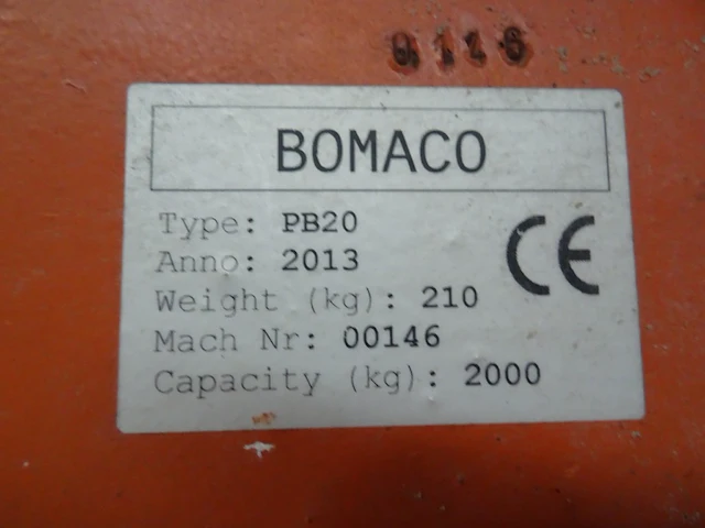 Pallet lift / haak bomac - afbeelding 3 van  3