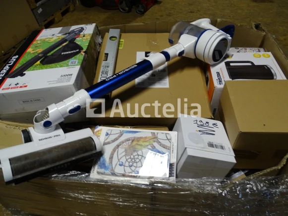 Pallet met artikelen (terug naar de winkel) vanaf prijs 20€