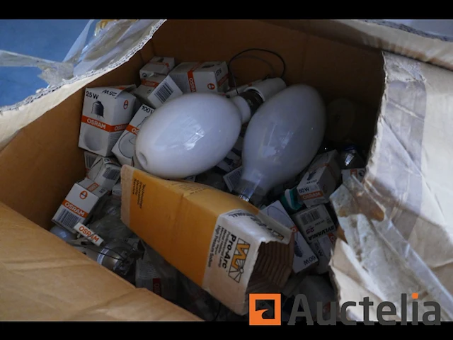 Pallet met diverse lampen - afbeelding 1 van  6