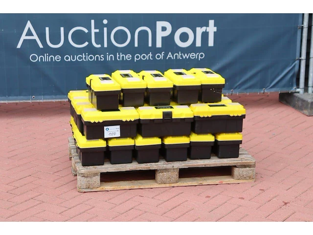 Pallet met gereedschapsboxen nieuw - afbeelding 1 van  1