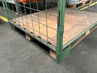 Pallet met metalen opbouwframe - afbeelding 3 van  4