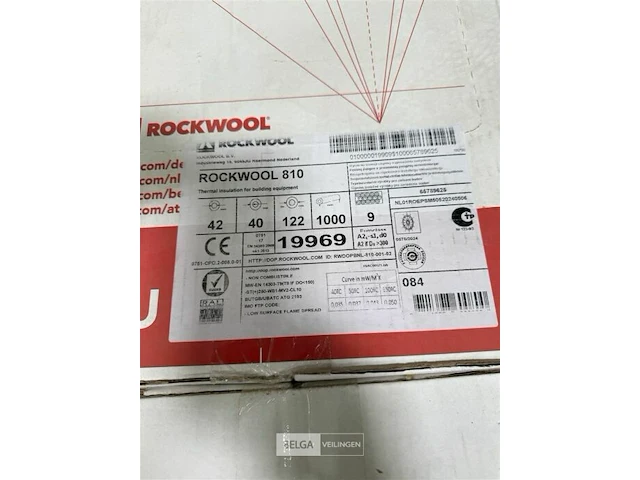 Pallet met rockwoll buisisolatie - afbeelding 3 van  3