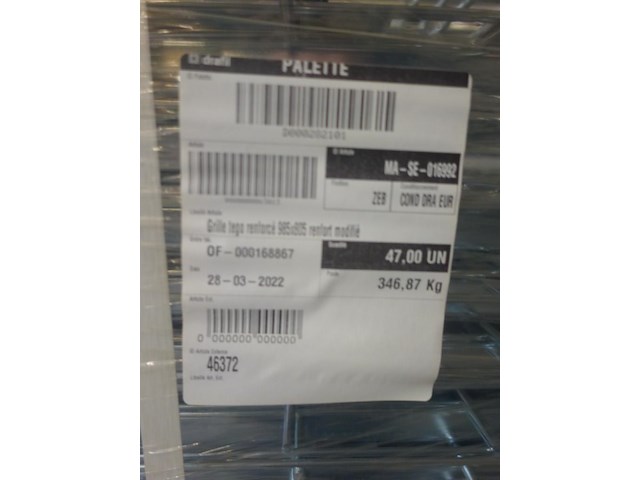 Pallet metalen rooster - afbeelding 3 van  3