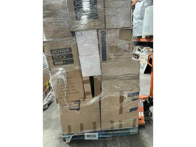 Pallet powerdock batterijopladers en plastic bakken - afbeelding 6 van  6