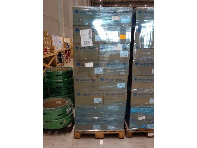 Pallet profitextra creped turquoise wipe away - afbeelding 1 van  4