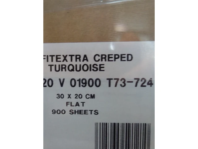 Pallet profitextra creped turquoise wipe away - afbeelding 4 van  4