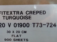 Pallet profitextra creped turquoise wipe away - afbeelding 4 van  4