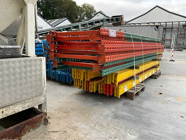 Pallet racking (2x) 14,5m x 1m & 10.8m x 90cm - afbeelding 3 van  8