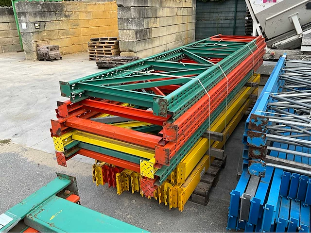 Pallet racking (2x) 14,5m x 1m & 10.8m x 90cm - afbeelding 4 van  8