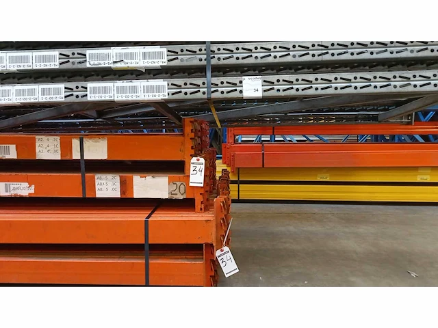 Pallet racking h6000mm x l (7x 2700mm) x w 900mm, 5 levels - afbeelding 2 van  2