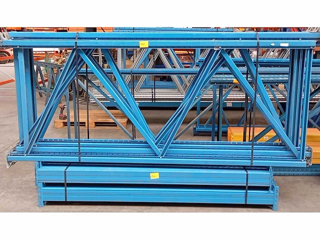 Pallet racking stow 5 frames h2700, 16 beams l2100mm - afbeelding 1 van  1