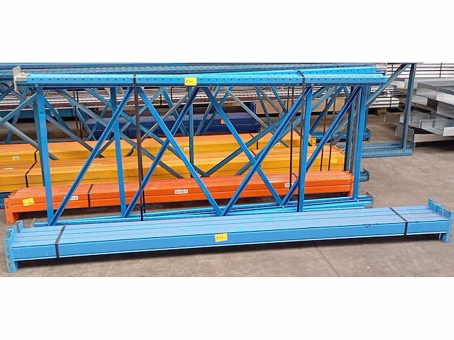 Pallet racking stow 5 frames h2700, 16 beams l2100mm - afbeelding 1 van  1
