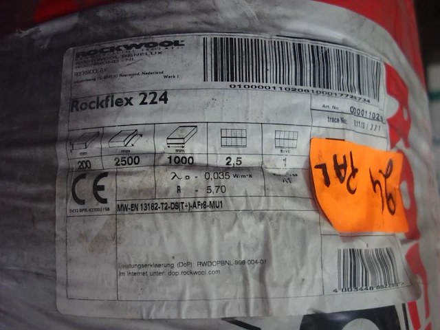 Pallet rockwool isolatie - afbeelding 2 van  2