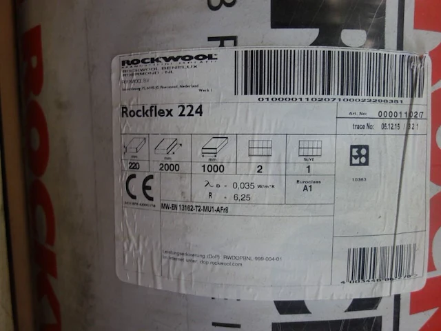 Pallet rockwool isolatie - afbeelding 2 van  3