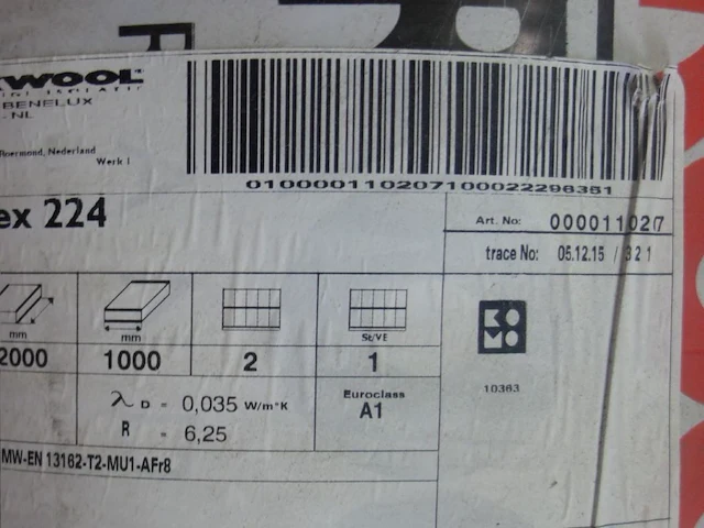 Pallet rockwool isolatie - afbeelding 3 van  3