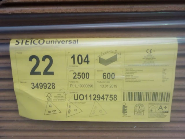 Pallet steico platen - afbeelding 2 van  2