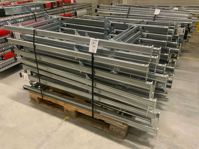 Pallet steunen voor dubbele rollenbaan (2x) - afbeelding 1 van  4