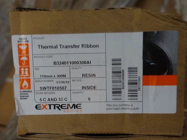 Pallet thermal transfer ribbon - afbeelding 3 van  5