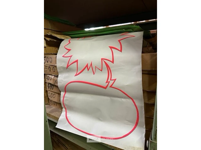 Pallet vellen papier div kleuren - afbeelding 2 van  2