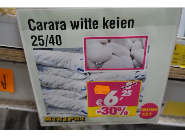 Pallet witte keien - afbeelding 1 van  2