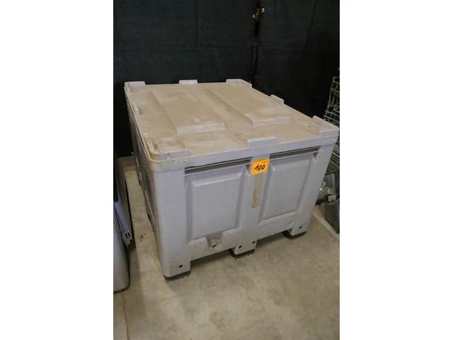 Palletbox met deksel - afbeelding 1 van  3