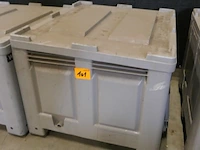 Palletbox met deksel - afbeelding 1 van  3
