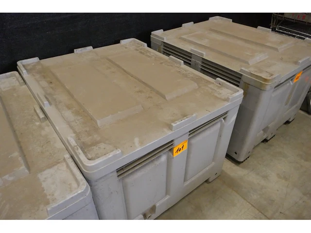 Palletbox met deksel - afbeelding 2 van  3