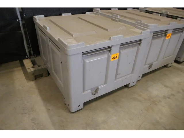 Palletbox met deksel - afbeelding 1 van  3