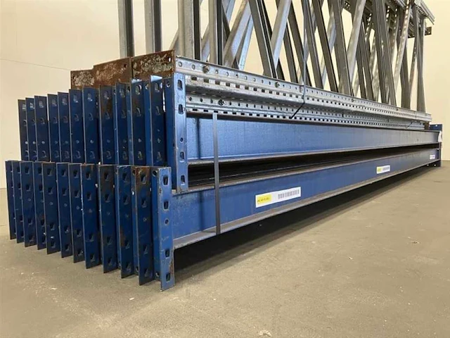 Palletstelling 2 x lengte 8070 mm, hoogte 3700 mm, diepte 1050 mm, 3 niveaus, occasie - afbeelding 3 van  4