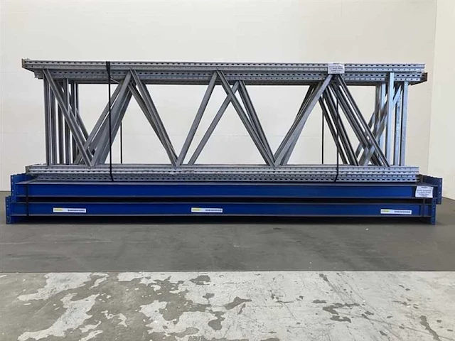 Palletstelling 2 x lengte 8070 mm, hoogte 3700 mm, diepte 1050 mm, 3 niveaus, occasie - afbeelding 4 van  4