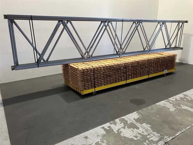 Palletstelling lengte 7410 mm, hoogte 6000 mm, diepte 1100 mm, 6 niveaus, occasie - afbeelding 1 van  5