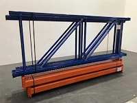 Palletstelling lengte 8460 mm, hoogte 3000 mm, diepte 1100 mm, 3 niveaus, occasie