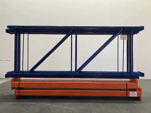 Palletstelling lengte 8460 mm, hoogte 3000 mm, diepte 1100 mm, 3 niveaus, occasie - afbeelding 4 van  4