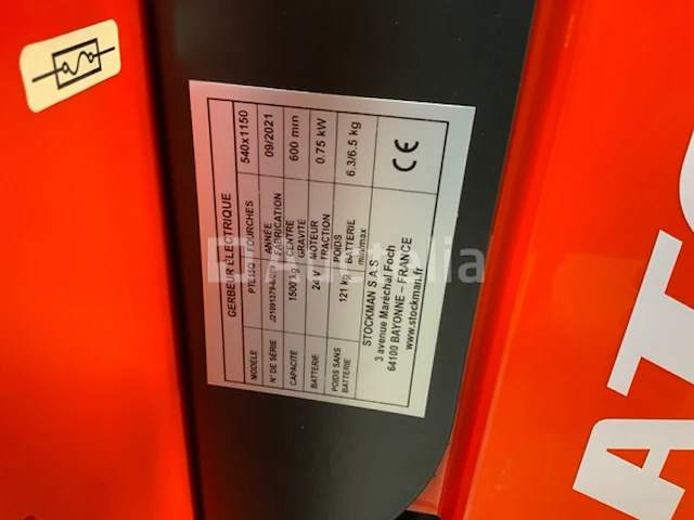 Palletwagen elektrische noblelift atom pte15q - afbeelding 8 van  9