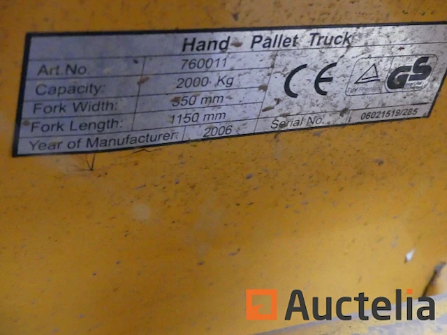 Palletwagen hand pallet vrachtwagen 760011 - afbeelding 4 van  5