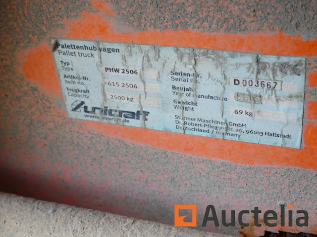 Palletwagen unicraft phw2506 - afbeelding 6 van  7