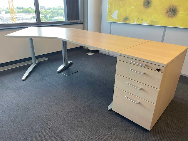 Palmberg bureautafel hoek (24x) - afbeelding 3 van  3